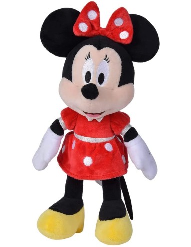 (Mis 3) MINNIE (Minnie Mouse) con abito rosso Peluche 25cm…x6